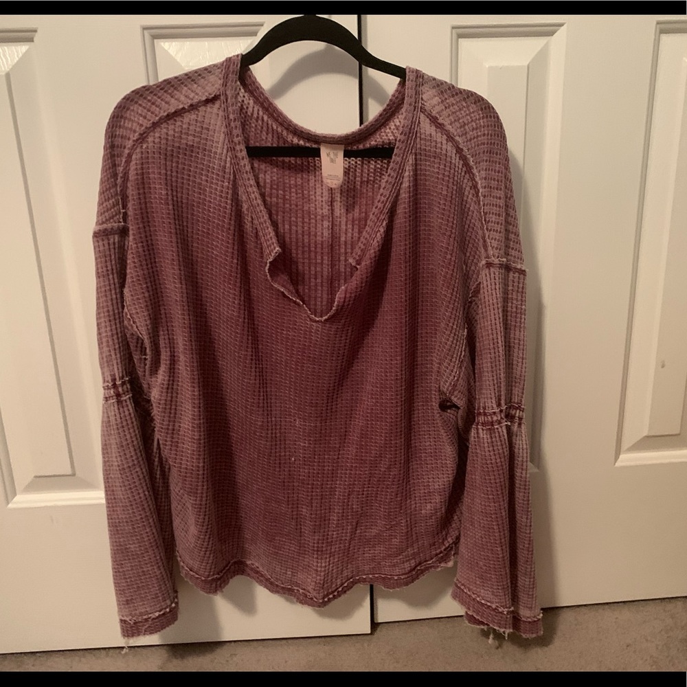 Free People Bell Sleeve shirt
